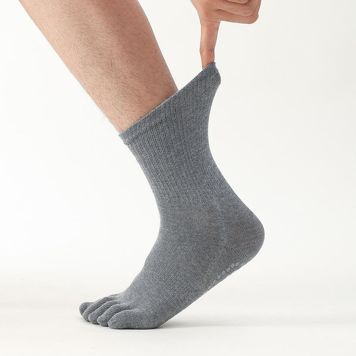 Chaussettes de yoga Olivenorma courtes à cinq orteils, élastiques, confortables, antidérapantes et respirantes pour homme, idéales pour le sport et le yoga. - image 1