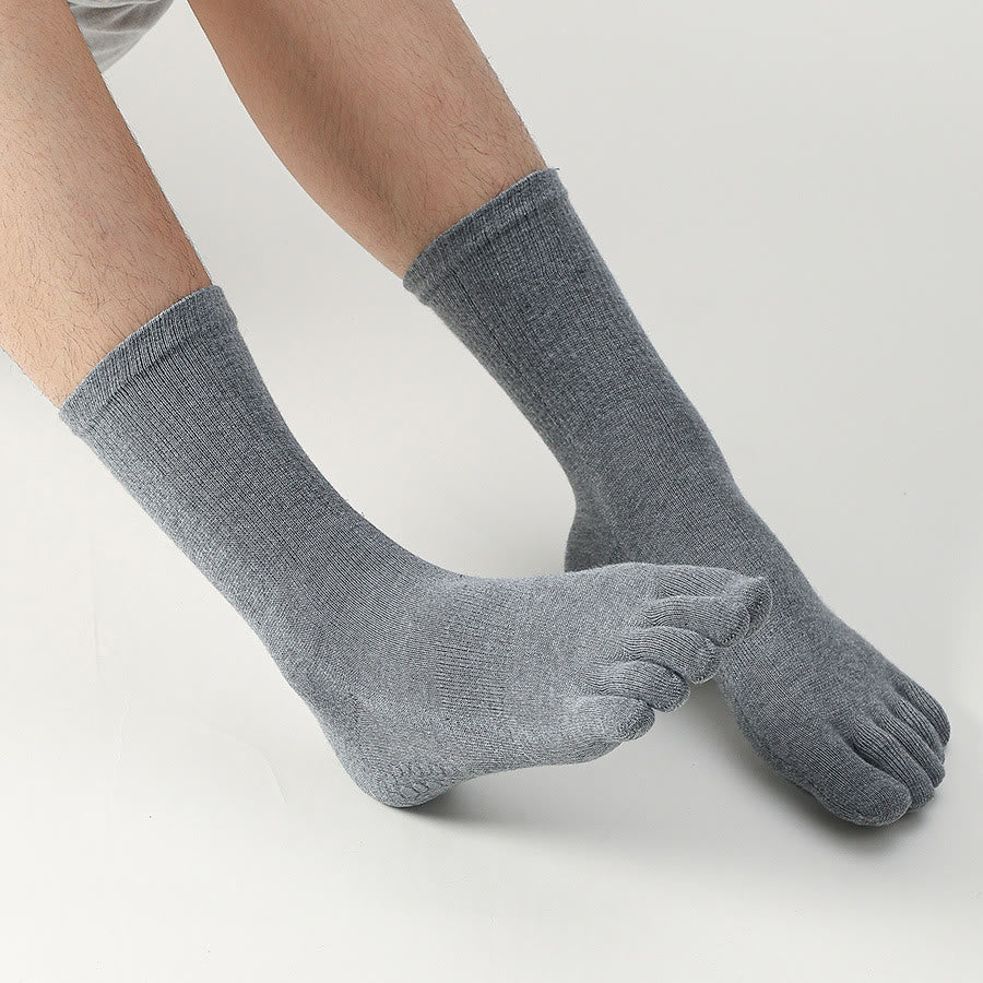 Chaussettes de yoga Olivenorma courtes à cinq orteils, élastiques, confortables, antidérapantes et respirantes pour homme, idéales pour le sport et le yoga. - image 3