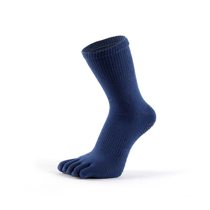 Chaussettes de yoga performantes pour hommes Olivenorma, en mélange de coton, à cinq orteils, respirantes, anti-odeurs et antidérapantes. - Bleu - Pointures américaines 6,5 à 8 - 10 paires - image 12
