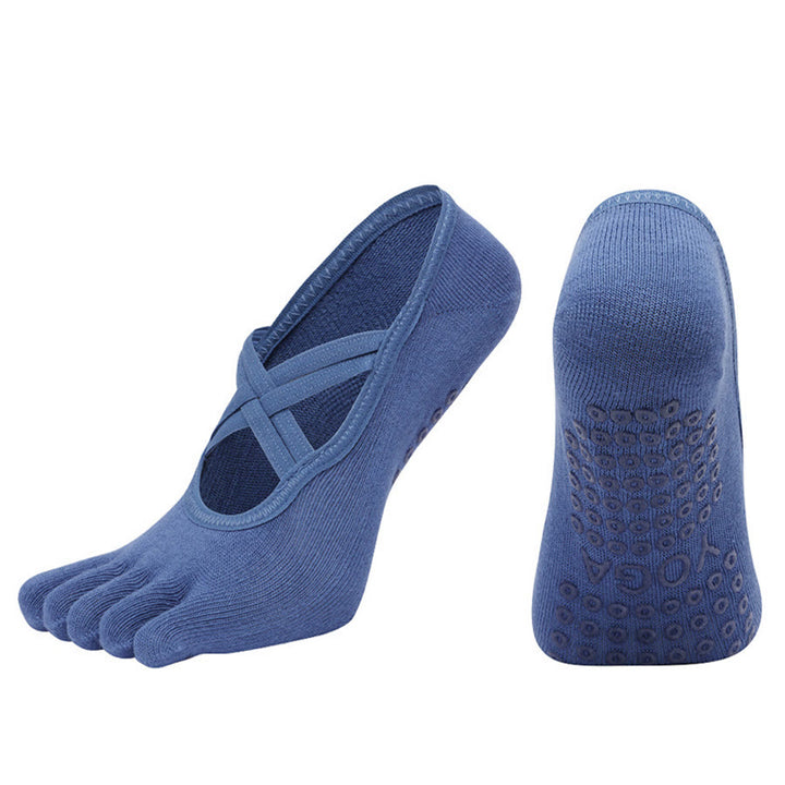 Chaussettes de yoga Olivenorma à cinq orteils, en coton antidérapant, avec brides croisées, pour femmes, idéales pour le Pilates et la barre d'entraînement. - image 18
