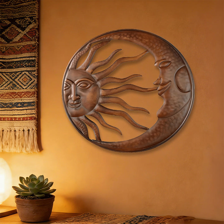Décoration murale en métal Olivenorma Spirituelle Soleil Lune - image 4