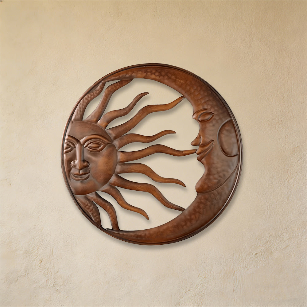 Décoration murale en métal Olivenorma Spirituelle Soleil Lune - image 3