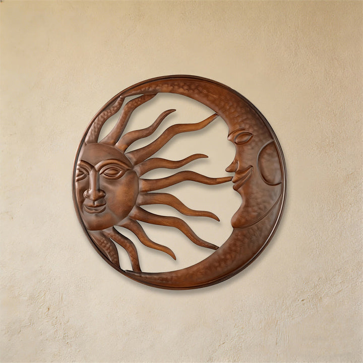 Décoration murale en métal Olivenorma Spirituelle Soleil Lune - image 3