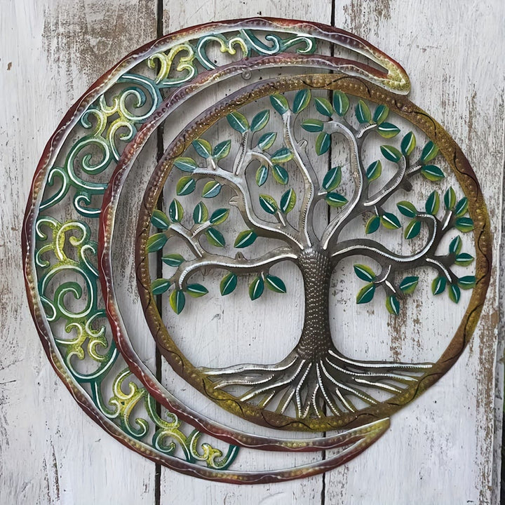 Décoration murale en métal Olivenorma Croissant de Lune Arbre de Vie - image 2