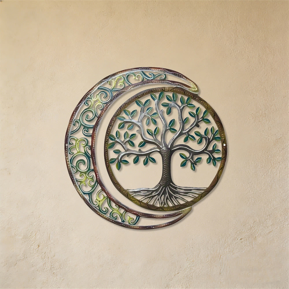Décoration murale en métal Olivenorma Croissant de Lune Arbre de Vie - image 5