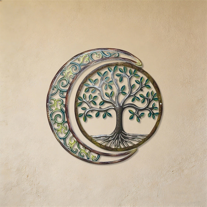 Décoration murale en métal Olivenorma Croissant de Lune Arbre de Vie - image 5