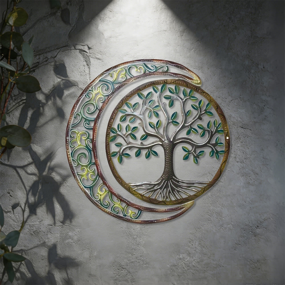 Décoration murale en métal Olivenorma Croissant de Lune Arbre de Vie - image 6