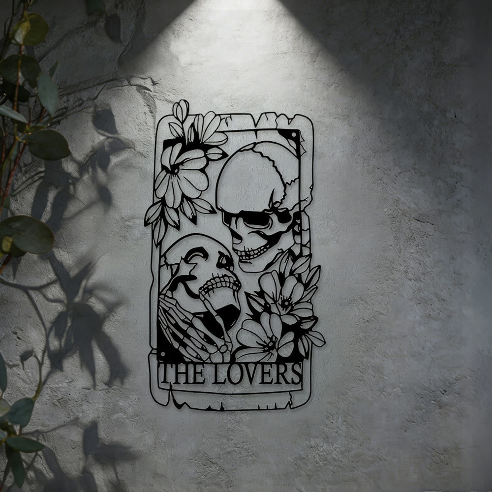 Décoration murale en métal squelette du Tarot des Amoureux Olivenorma - image 5