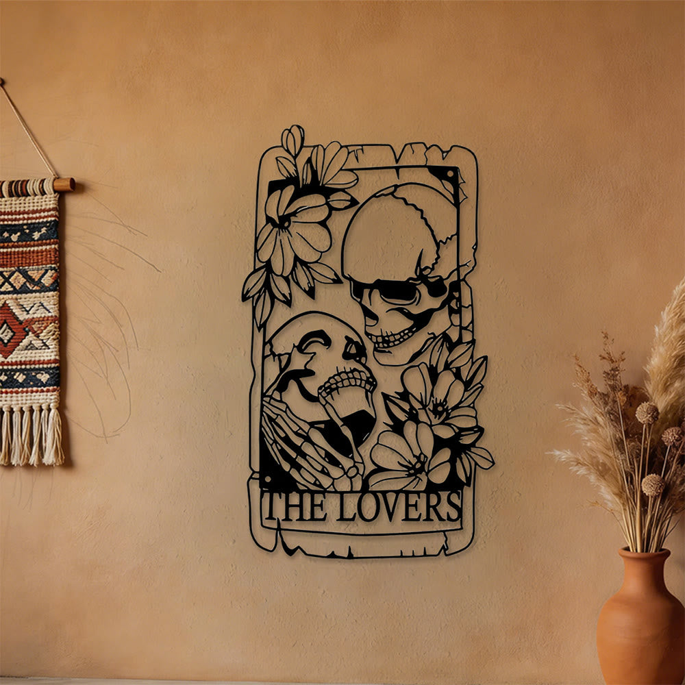 Décoration murale en métal squelette du Tarot des Amoureux Olivenorma - image 6