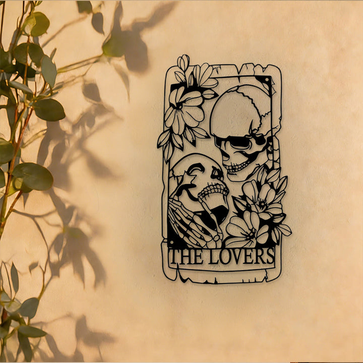 Décoration murale en métal squelette du Tarot des Amoureux Olivenorma - image 4