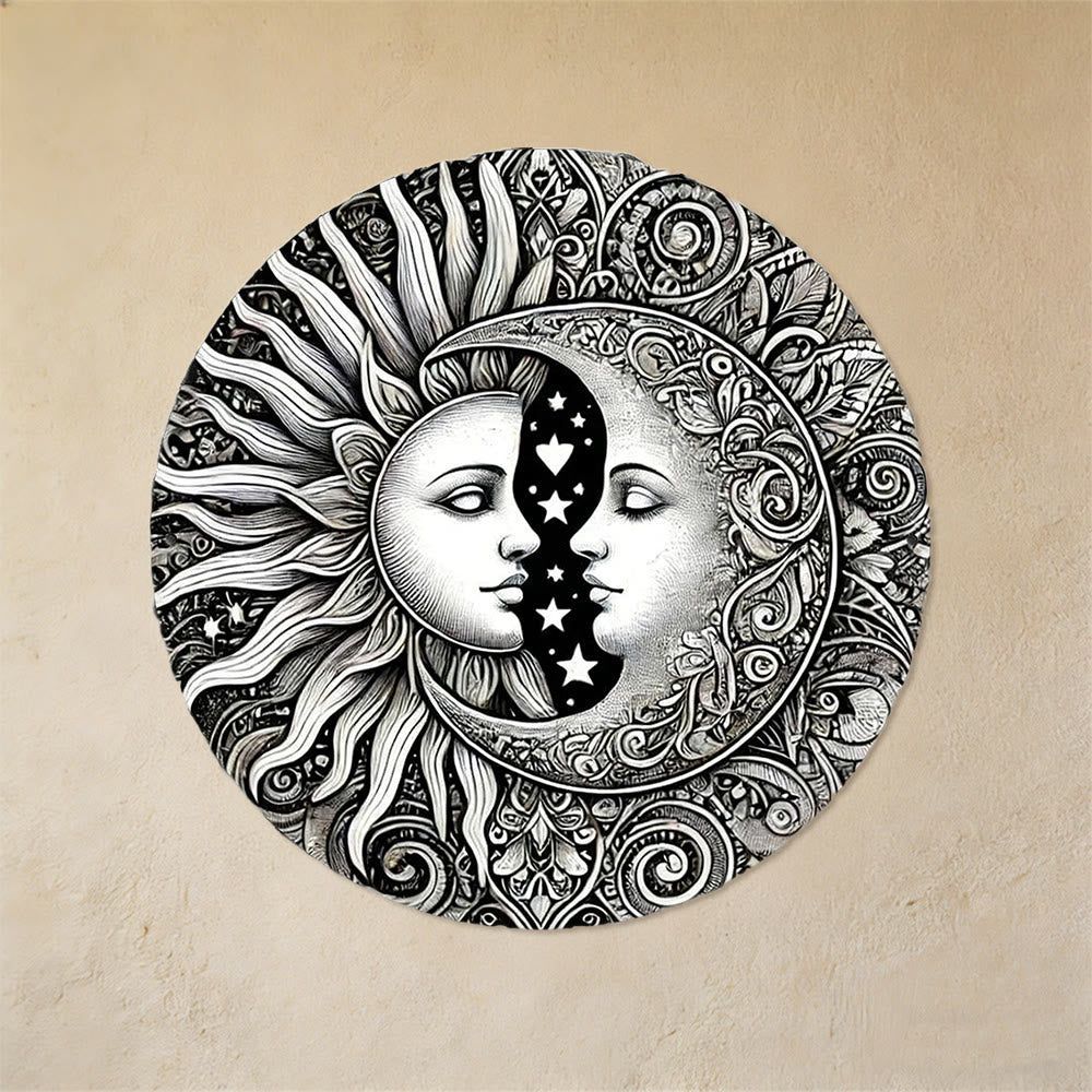 Décoration murale en métal Mandala Soleil et Lune Céleste Olivenorma - image 6