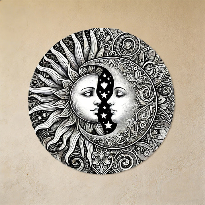 Décoration murale en métal Mandala Soleil et Lune Céleste Olivenorma - image 6