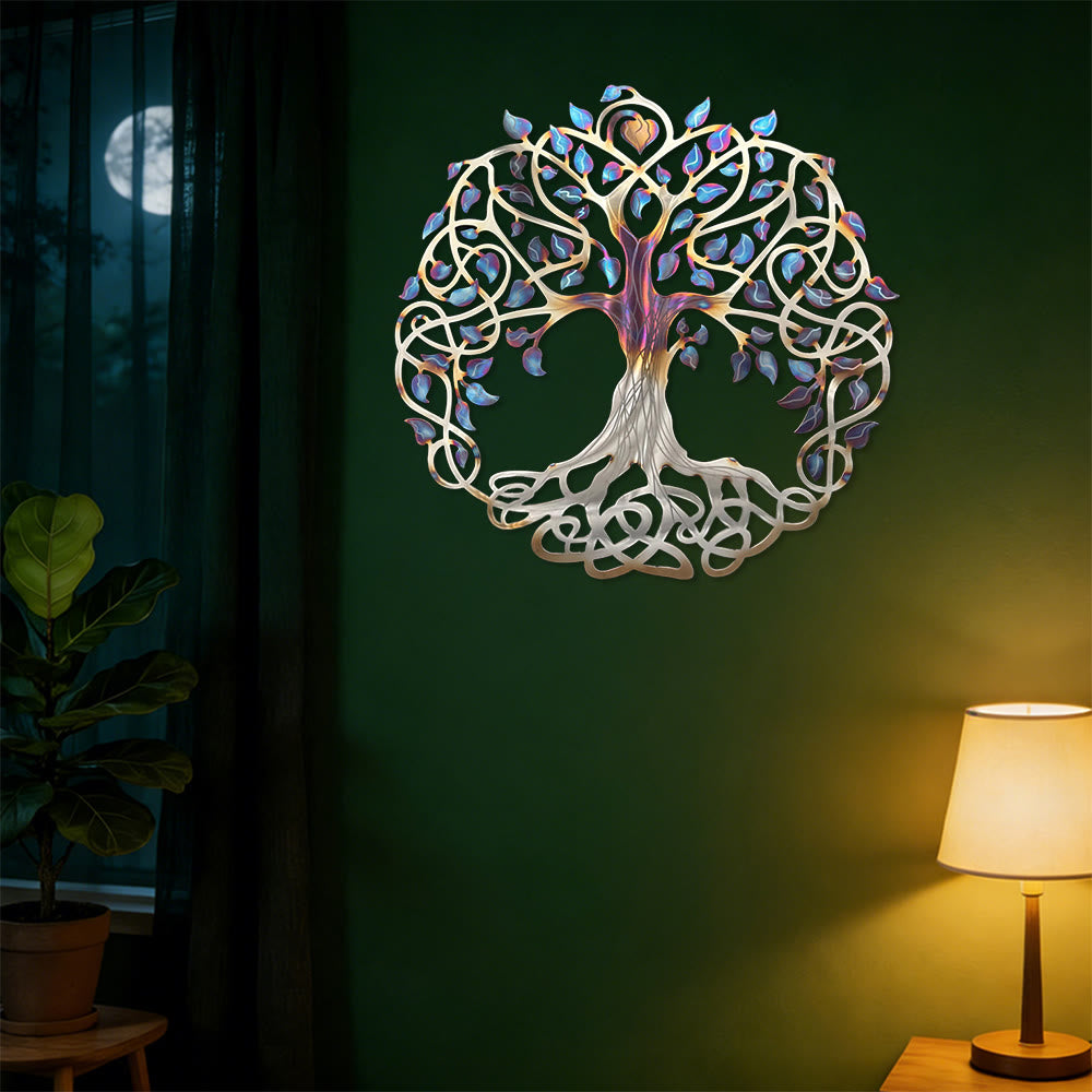 Décoration murale en métal irisé Olivenorma Arbre de Vie Celtique - image 1