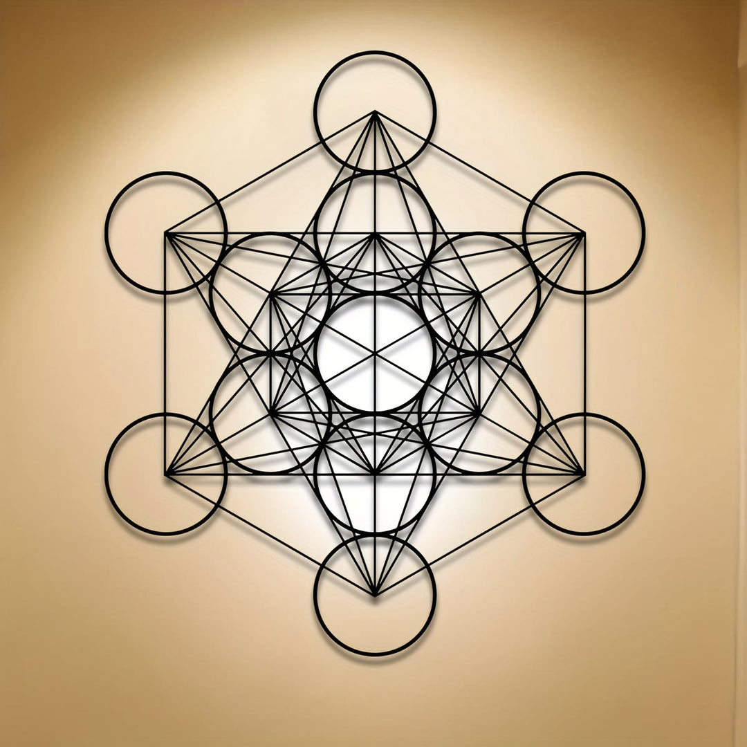 Décoration murale en métal Cube Metatron Olivenorma - image 1