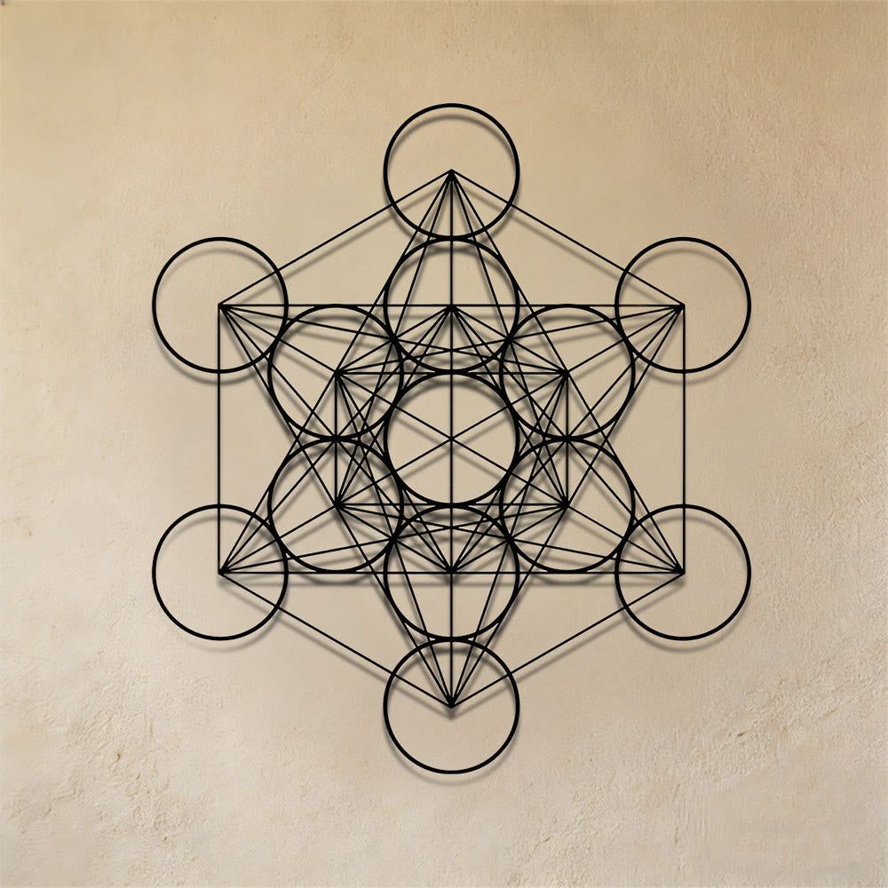 Décoration murale en métal Cube Metatron Olivenorma - image 4