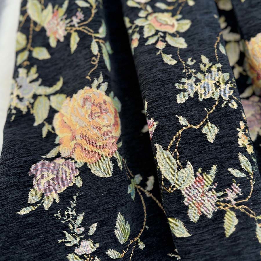 Robe longue plissée taille haute Olivenorma à imprimé floral bohème et oiseaux - image 11