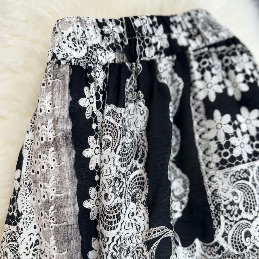 Robe longue Olivenorma Boho Patchwork taille haute pour femme - image 22