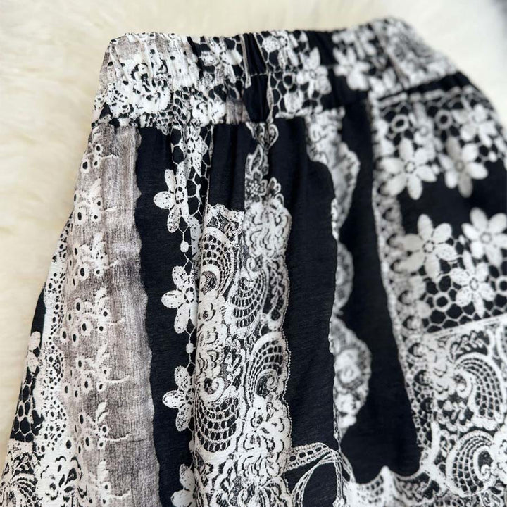 Robe longue Olivenorma Boho Patchwork taille haute pour femme - image 22
