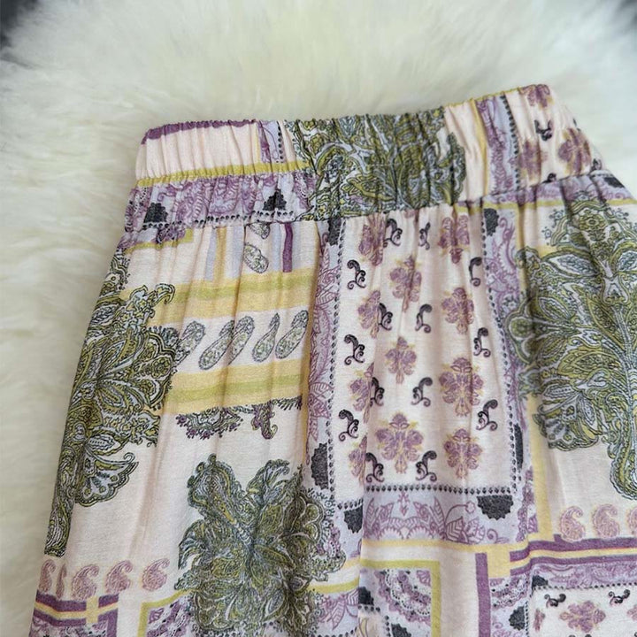 Robe longue Olivenorma Boho Patchwork taille haute pour femme - image 18