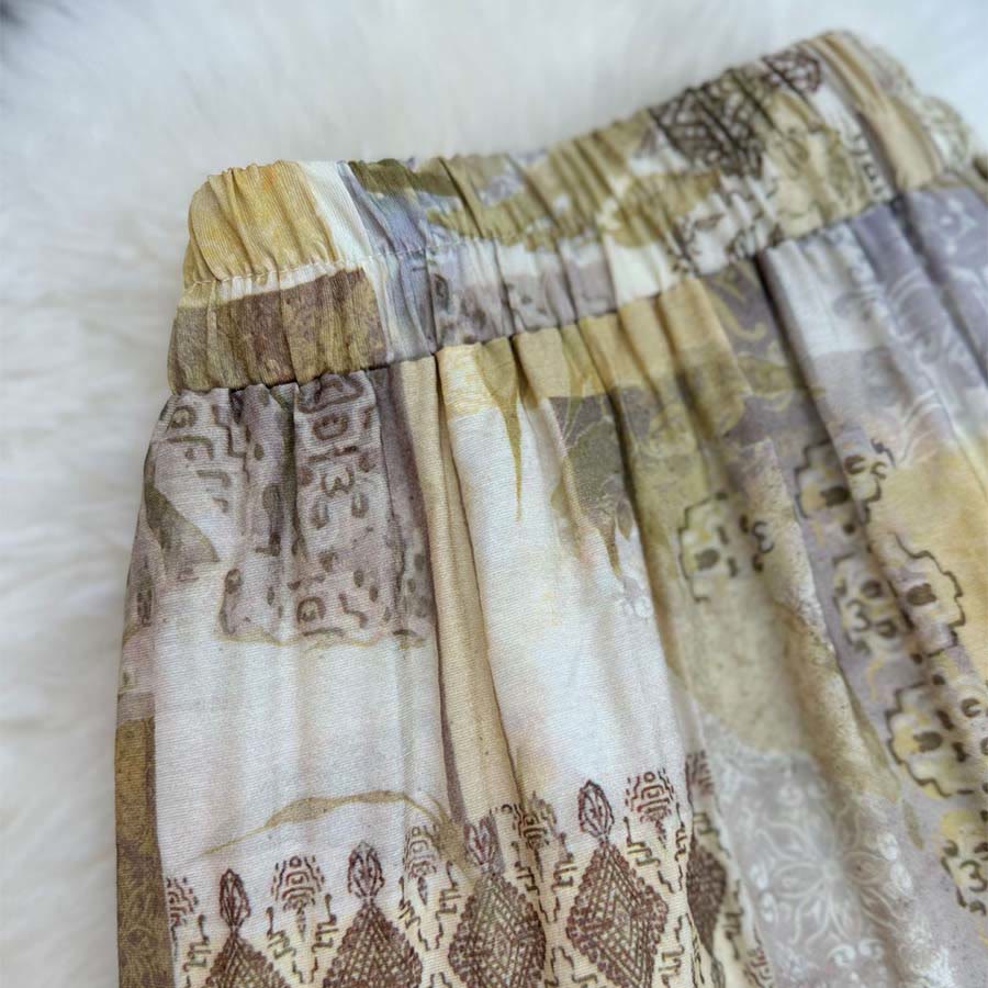 Robe longue Olivenorma Boho Patchwork taille haute pour femme - image 10