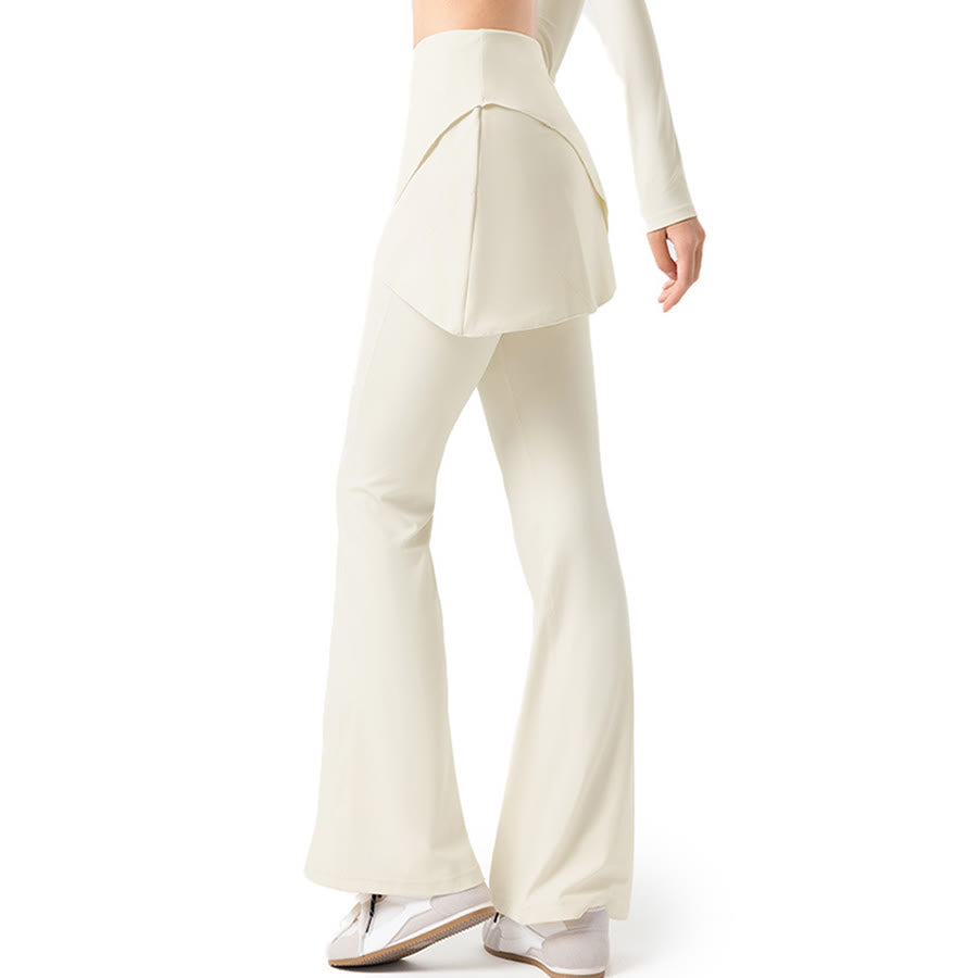 Pantalon long évasé à taille haute Olivenorma Yoga pour femme - image 14