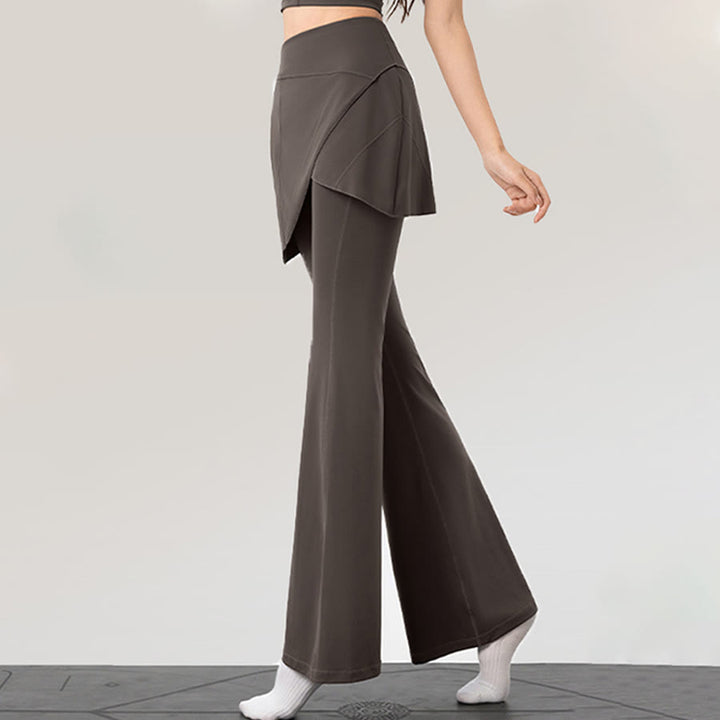 Pantalon long évasé à taille haute Olivenorma Yoga pour femme - image 8