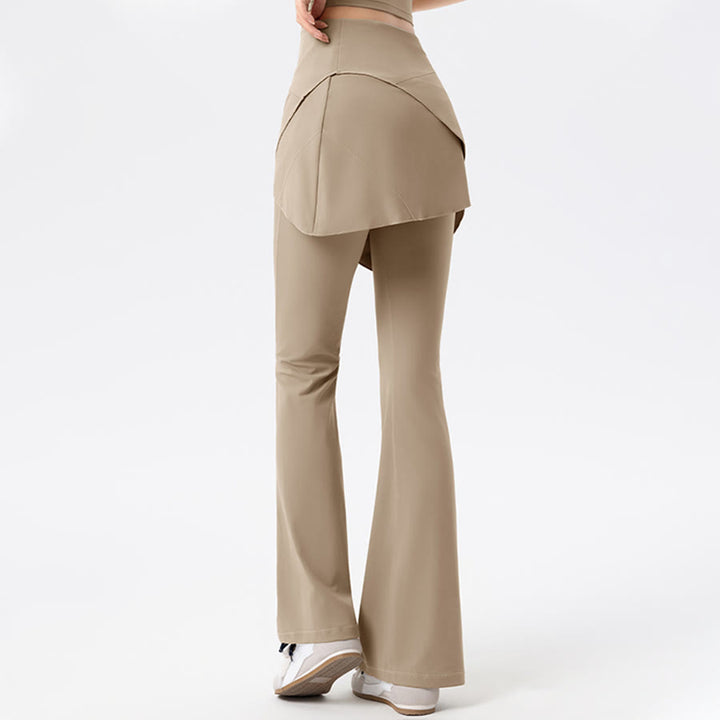 Pantalon long évasé à taille haute Olivenorma Yoga pour femme - image 10
