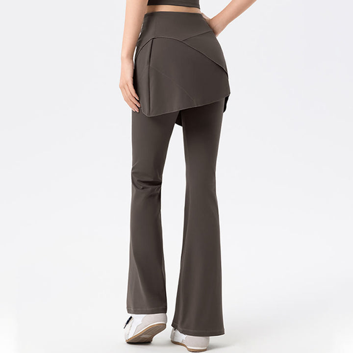 Pantalon long évasé à taille haute Olivenorma Yoga pour femme - image 7
