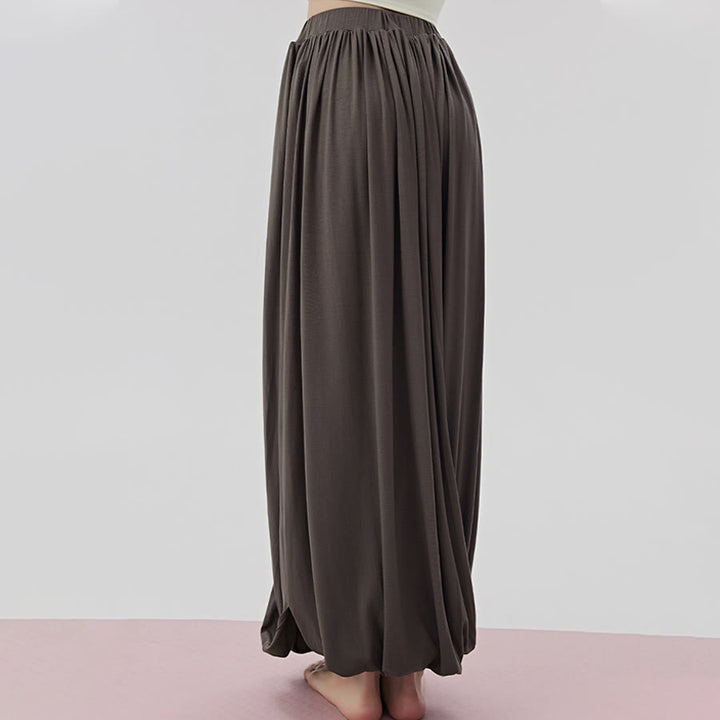 Pantalon de yoga long Olivenorma Harem taille haute à jupe torsadée pour femme - image 2