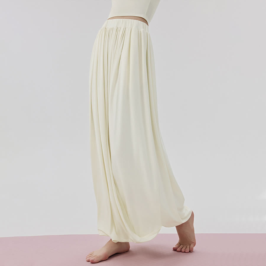 Pantalon de yoga long Olivenorma Harem taille haute à jupe torsadée pour femme - image 10