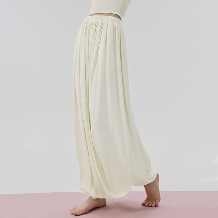 Pantalon de yoga long Olivenorma Harem taille haute à jupe torsadée pour femme - image 10