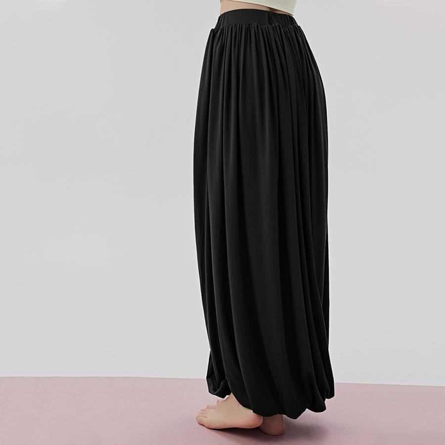 Pantalon de yoga long Olivenorma Harem taille haute à jupe torsadée pour femme - image 7
