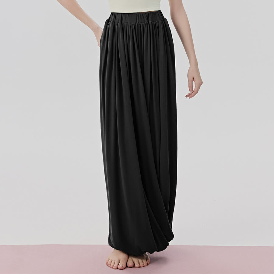 Pantalon de yoga long Olivenorma Harem taille haute à jupe torsadée pour femme - image 8