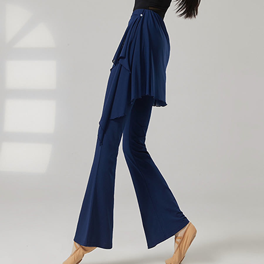 Pantalon de yoga long à jambes évasées et taille haute Olivenorma pour femme - image 9