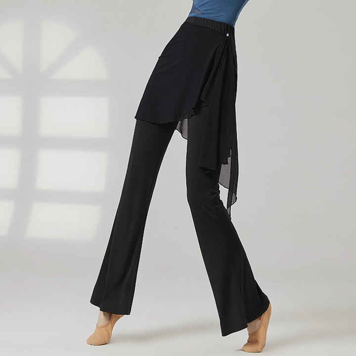 Pantalon de yoga long à jambes évasées et taille haute Olivenorma pour femme - image 3