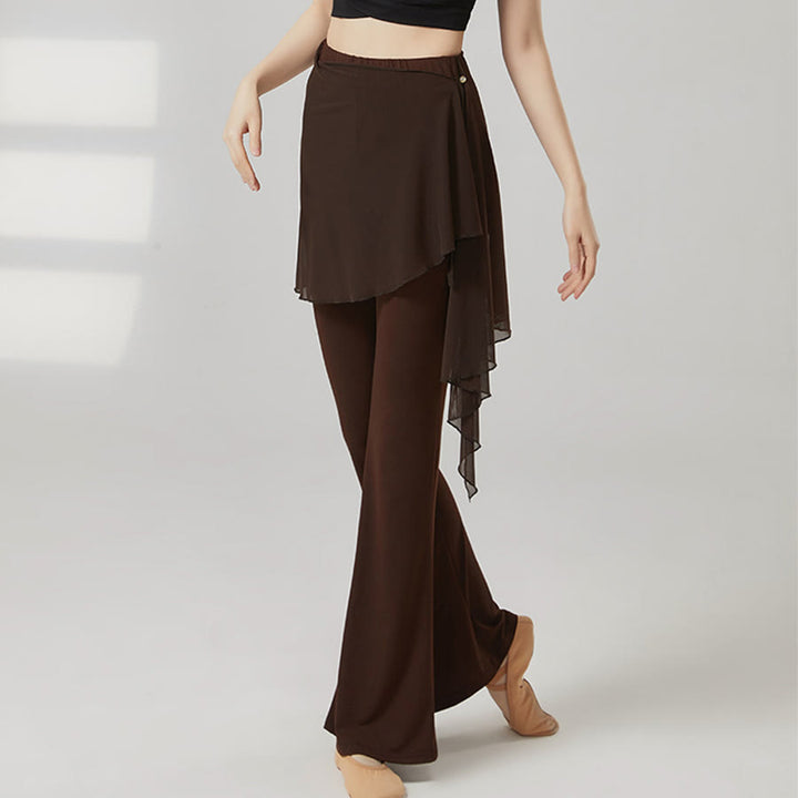 Pantalon de yoga long à jambes évasées et taille haute Olivenorma pour femme - image 7