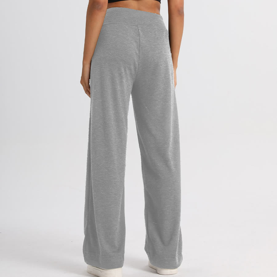 Pantalon long Olivenorma à jambes larges et taille haute avec cordon de serrage pour femme - image 16