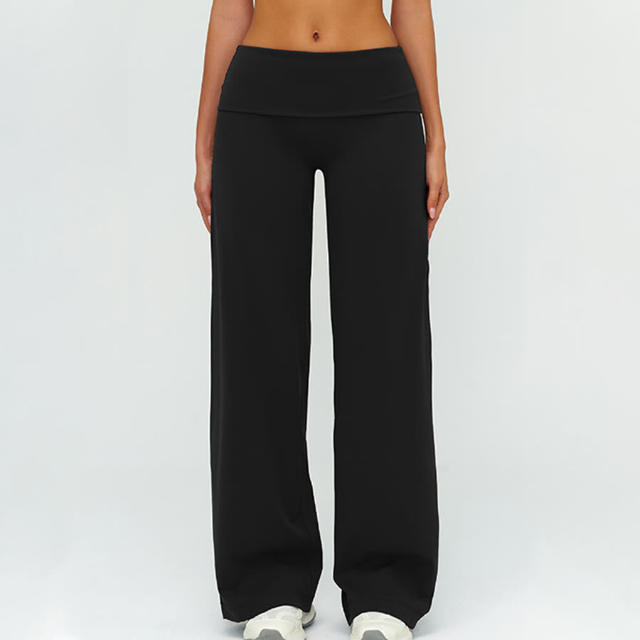 Pantalon de yoga long à jambes larges et taille haute Olivenorma pour femme - image 9