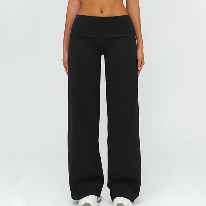 Pantalon de yoga long à jambes larges et taille haute Olivenorma pour femme - image 9