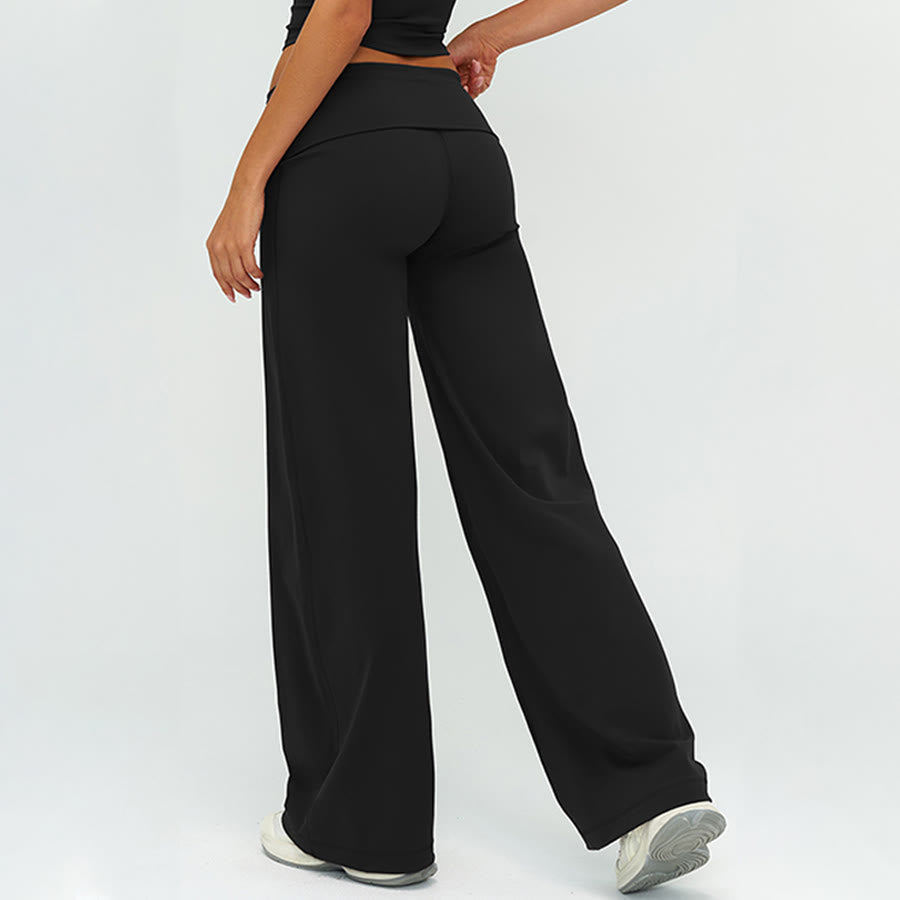 Pantalon de yoga long à jambes larges et taille haute Olivenorma pour femme - image 7
