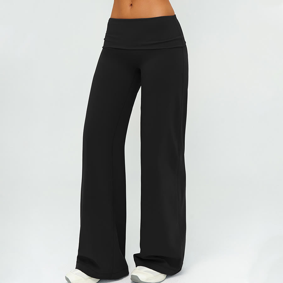 Pantalon de yoga long à jambes larges et taille haute Olivenorma pour femme - image 8