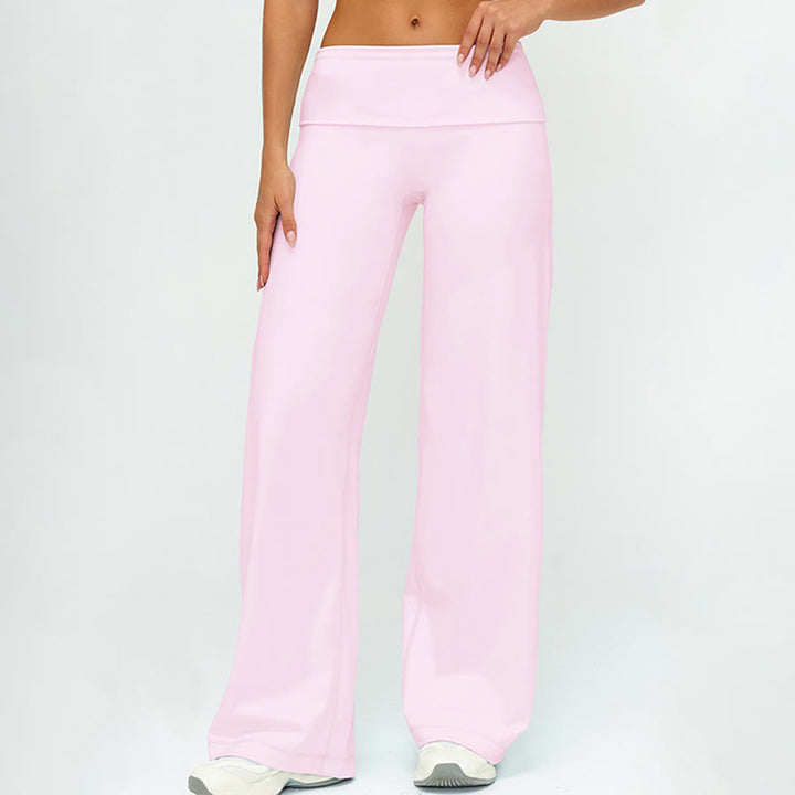 Pantalon de yoga long à jambes larges et taille haute Olivenorma pour femme - image 14