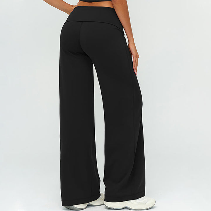 Pantalon de yoga long à jambes larges et taille haute Olivenorma pour femme - image 6
