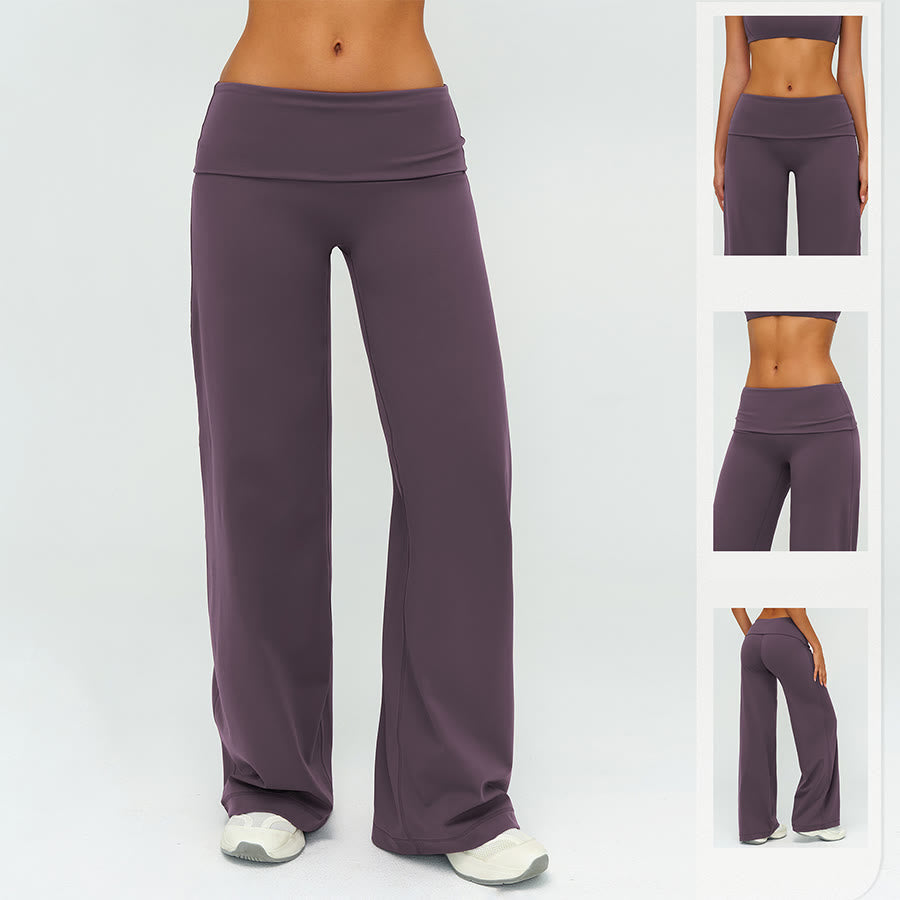 Pantalon de yoga long à jambes larges et taille haute Olivenorma pour femme - image 2