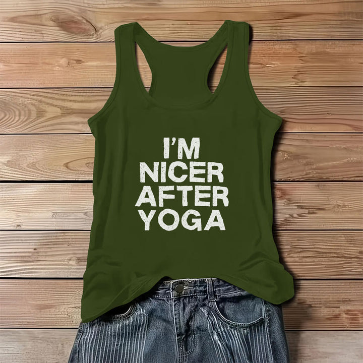 Débardeur femme Olivenorma à imprimé graphique et slogan - Vert - 3XL - image 12