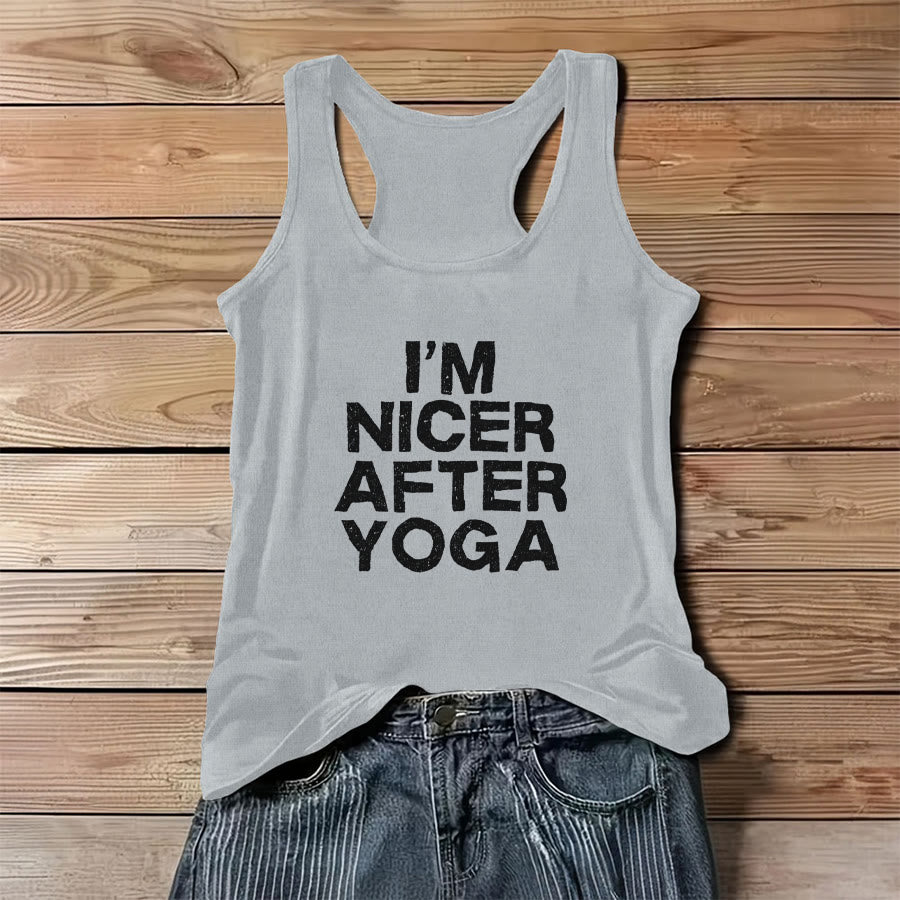 Débardeur femme Olivenorma à imprimé graphique et slogan - Gris - 3XL - image 9