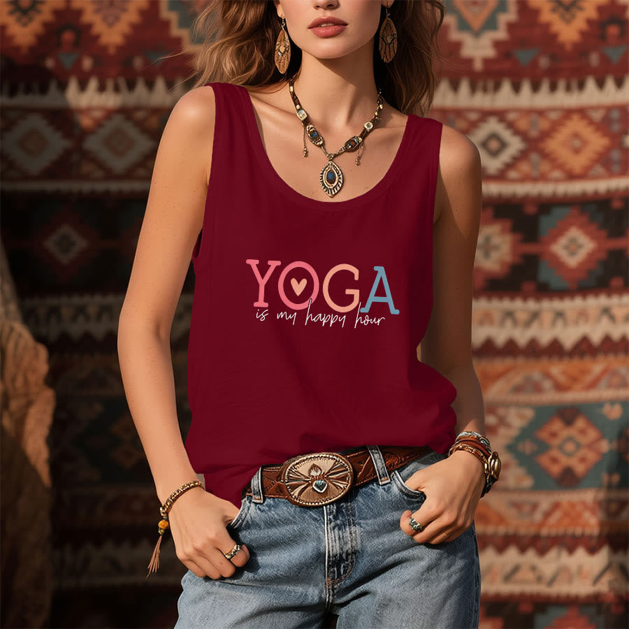 Débardeur femme Olivenorma « Le yoga, mon havre de paix » avec slogan imprimé. - image 10