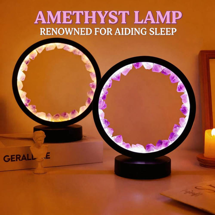 Lampe LED décorative rechargeable Olivenorma Natural « Cristal d'améthyste Zen Light » - image 12