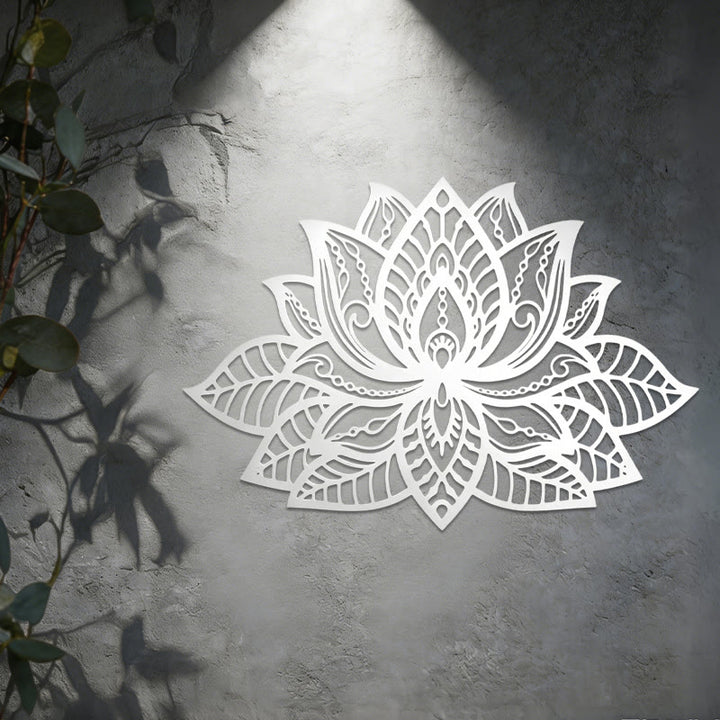 Décoration murale en métal Olivenorma Boho Mandala Fleur de lotus - image 8