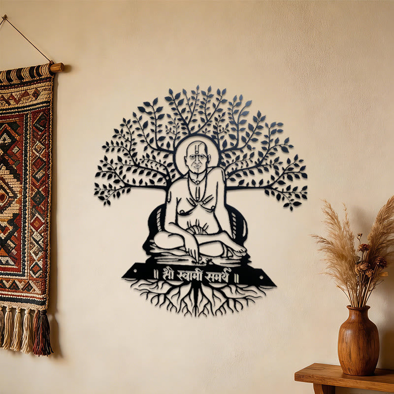 Décoration murale en métal Olivenorma Swami Samarth Banyan Tree - image 1